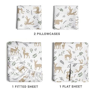 Christmas 4 Piece Microfiber Sheet Set