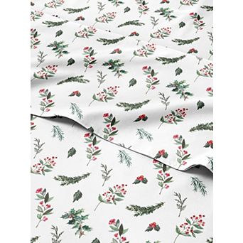 CGK Linens Christmas 4 pc Microfiber Sheet Set, With Vibrant Designs