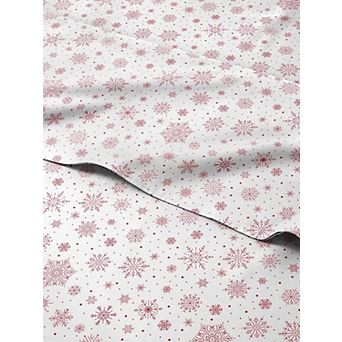 CGK Linens Christmas 4 pc Microfiber Sheet Set, With Vibrant Designs