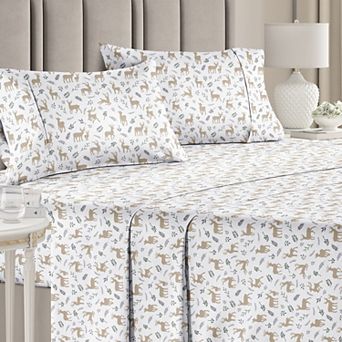 Christmas 4 pc Microfiber Sheet Set