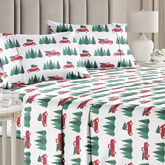 Christmas 4 pc Microfiber Sheet Set