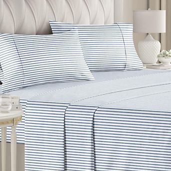 CGK Linens 4 pc Soft Double Brushed Microfiber Deep Pocket Sheet Set