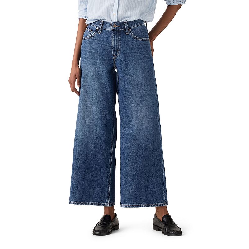 UPC 199105672967 product image for Women's Levi's® Middy Wide-Leg Ankle Jeans, Size: 28(US 6)Medium, Kiss Goodbye | upcitemdb.com