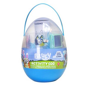 Disney's Bluey Activity Egg with Character Stamp, Stickers & Crayons