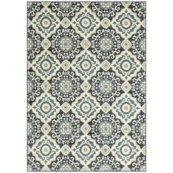 Maples Brielle Floral Pattern Throw or Area Rug