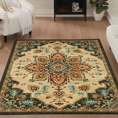 Maples Charlotte Floral Design Throw or Area Rug