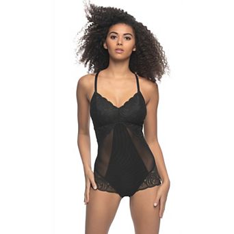 Women's Jezebel Lace & Mesh Shapewear Bodysuit 390073