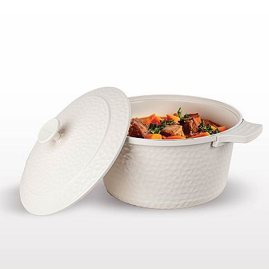 Gotham Steel Hammered Ceramic Coating 5 Quart Nonstick Dutch Oven