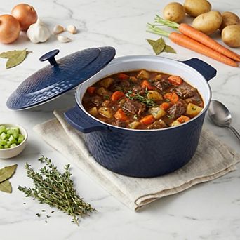 Gotham Steel Hammered Ceramic Coating 5-qt Nonstick Dutch Oven