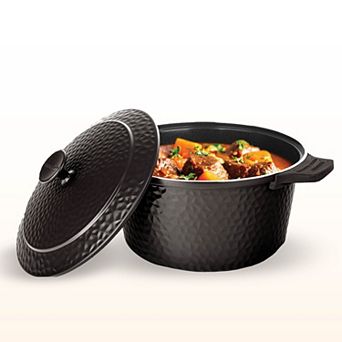 Gotham Steel Hammered Ceramic Coating 5-qt Nonstick Dutch Oven