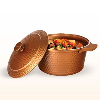 Gotham Steel Hammered Ceramic Coating 5-qt Nonstick Dutch Oven