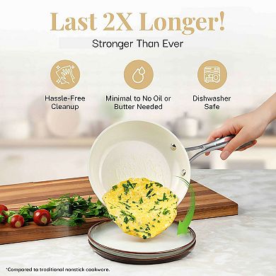 Gotham Steel Natural Collection 15-pc. Ceramic Nonstick Cookware & Bakeware Set