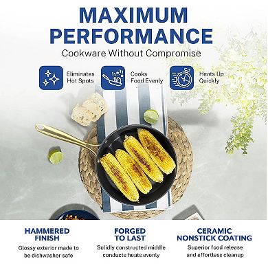 Granitestone Charleston Collection Ceramic Coating Nonstick Frying Pan