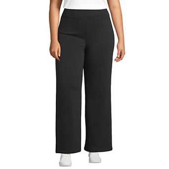 Plus Size Lands' End Serious Sweats Fleece Lined Straight Leg Pants