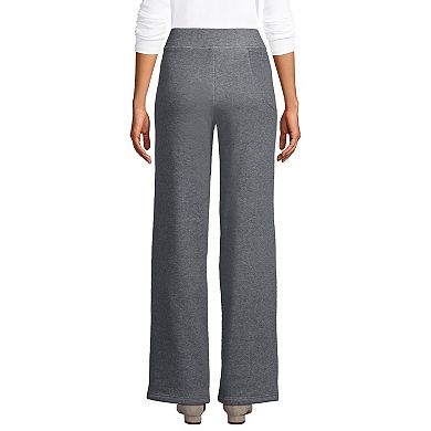 Women's Lands' End Serious Sweats Fleece Lined Straight Leg Pants