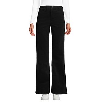 Women's Lands' End Corduroy High-Rise Classic Flare Pants