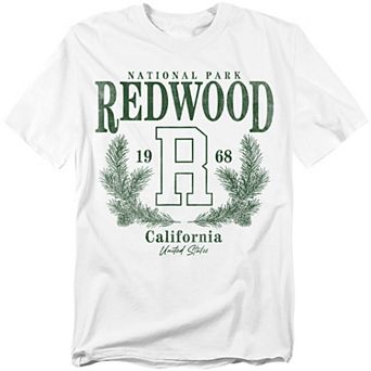 Big & Tall Redwood National Park Pine Wreath Graphic Tee