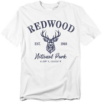 Big & Tall Redwood National Park Roosevelt Elk Graphic Tee