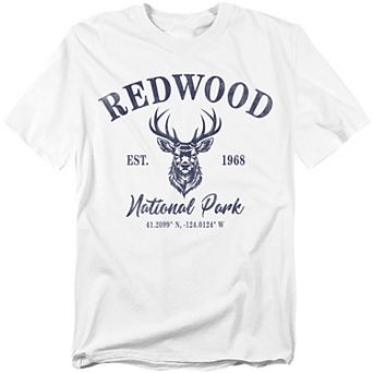 Big & Tall Redwood National Park Roosevelt Elk Graphic Tee