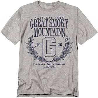 Big & Tall Great Smoky Mountains Laurel Wreath Graphic Tee