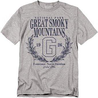 Big & Tall Great Smoky Mountains Laurel Wreath Graphic Tee