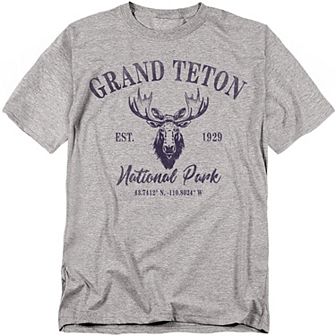 Big & Tall Grand Teton National Park Moose Icon Graphic Tee