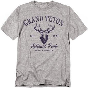Big & Tall Grand Teton National Park Moose Icon Graphic Tee