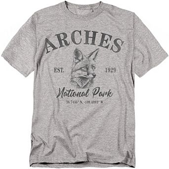 Big & Tall Arches National Park Kit Fox Icon Graphic Tee