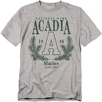 Big & Tall Acadia National Park Pine Wreath Graphic Tee