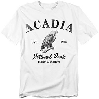Big & Tall Acadia National Park Bald Eagle Graphic Tee