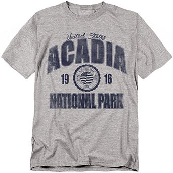 Big & Tall Acadia National Park Established Graphic Tee