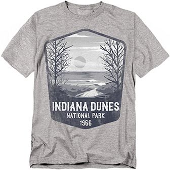 Big & Tall Indiana Dunes National Park Vintage Graphic Tee