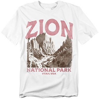 Big & Tall Zion National Park Vintage Graphic Tee