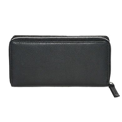 Ladies Zip Around Clutch Wallet with Tab