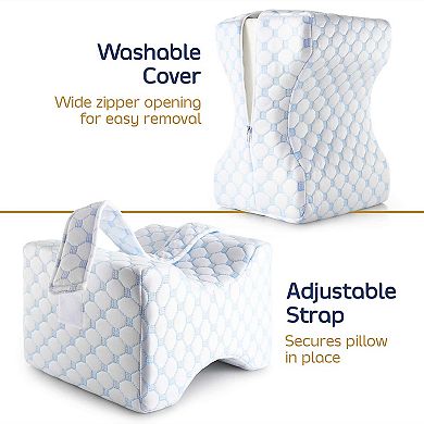 Nestl Knee Pillow for Side Sleepers - Knee Pillows for Sleeping - Comfy Pillow