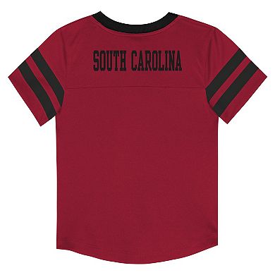 Infant Outerstuff Garnet South Carolina Gamecocks Team Logo Red Zone Top and Pant Set