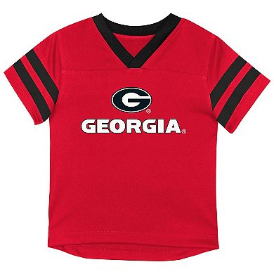 Infant Outerstuff Red Georgia Bulldogs Team Logo Red Zone Top and Pant Set