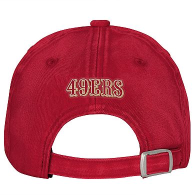 Girls Youth Outerstuff Scarlet San Francisco 49ers Gridiron Adjustable Hat
