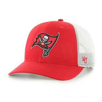 Men's '47 Red Tampa Bay Buccaneers Unstructured Trucker Adjustable Hat