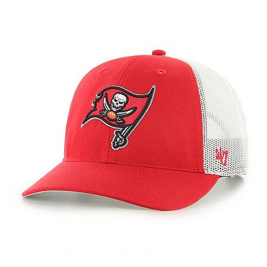 Men's '47 Red Tampa Bay Buccaneers Unstructured Trucker Adjustable Hat