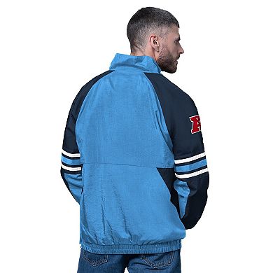 Men's Starter Light Blue Tennessee Titans Prospect Half-Zip Pullover