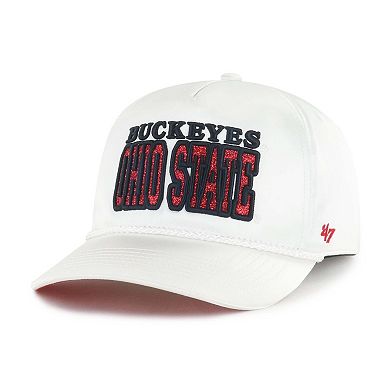 Women's '47 White Ohio State Buckeyes Outspoken Hitch Adjustable Hat