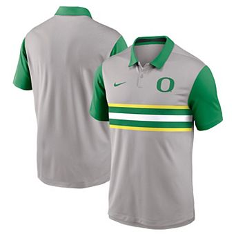 Men's Nike Gray/Green Oregon Ducks Vapor Performance Polo