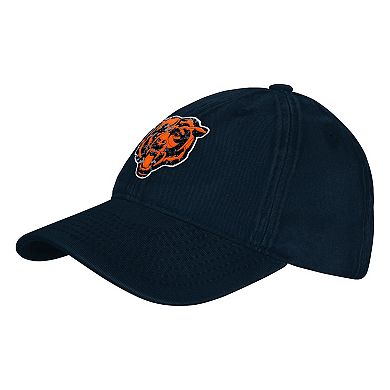 Girls Youth Outerstuff Navy Chicago Bears Gridiron Adjustable Hat
