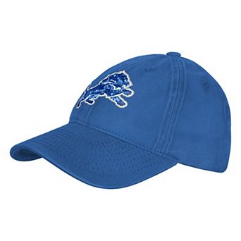 Girls Youth Outerstuff Blue Detroit Lions Gridiron Adjustable Hat