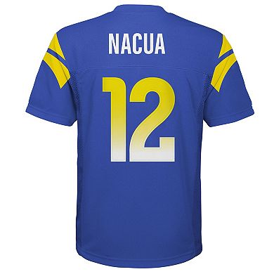 Youth Puka Nacua Royal Los Angeles Rams Replica Player Jersey
