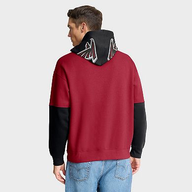 Men's Fanatics Red Atlanta Falcons Helmet Pullover Hoodie