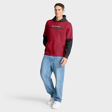 Men's Fanatics Red Atlanta Falcons Helmet Pullover Hoodie