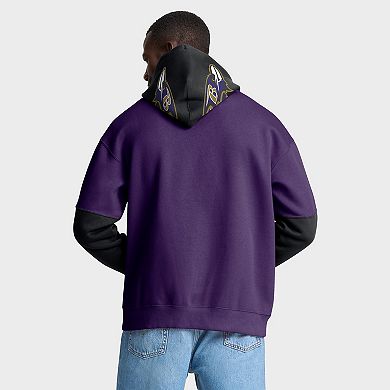 Men's Fanatics Purple Baltimore Ravens Helmet Pullover Hoodie