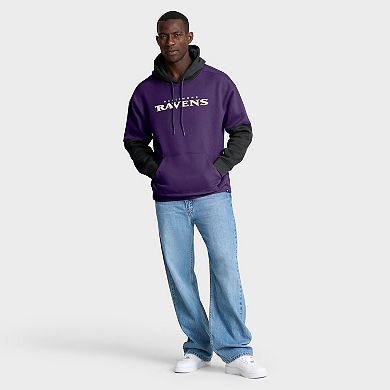 Men's Fanatics Purple Baltimore Ravens Helmet Pullover Hoodie